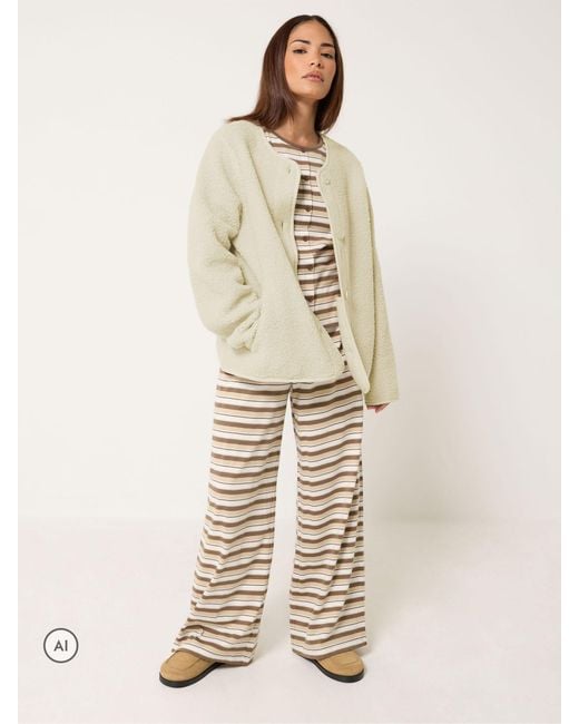 PixieGirl Petite Natural Borg Jacket