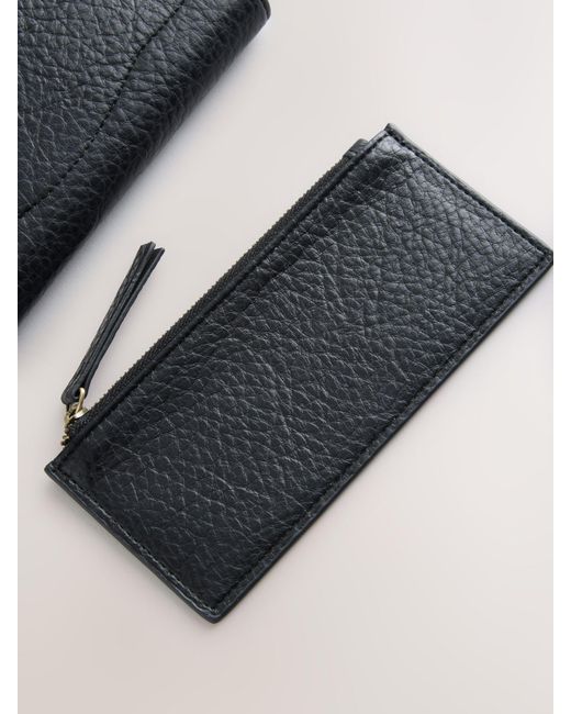 Next Gray Zip Large Purse