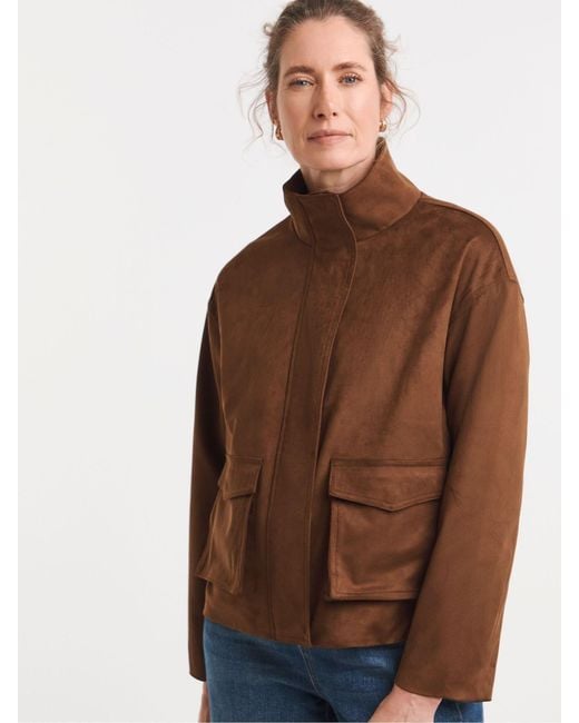 JD Williams Brown Suedette Jacket