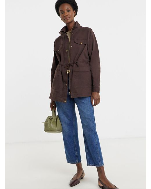 JD Williams Brown Stretch Utility Jacket