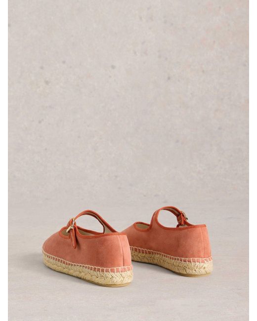White Stuff Brown Mary Jane Espadrilles
