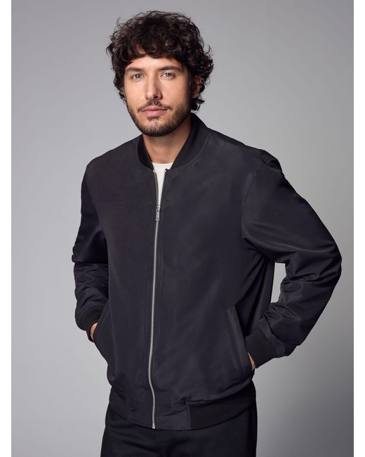 Next Black Shower Resistant Bomber Jacket for men