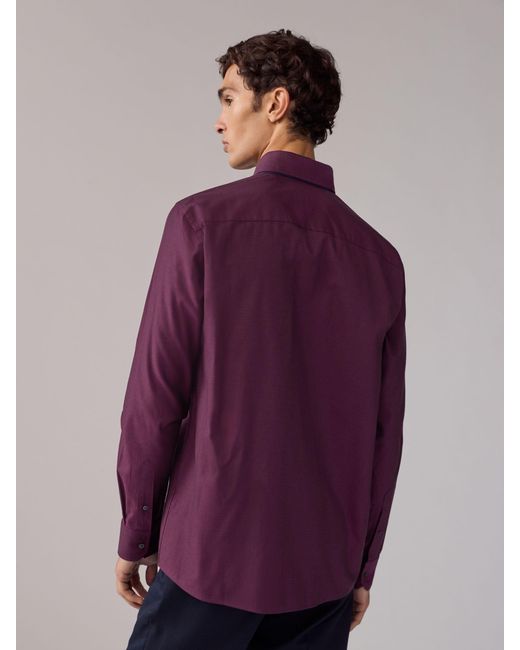 Next Formales Oxford-Hemd Aus100 Baumwolle Mit Besatz4X-Large in Purple für Herren