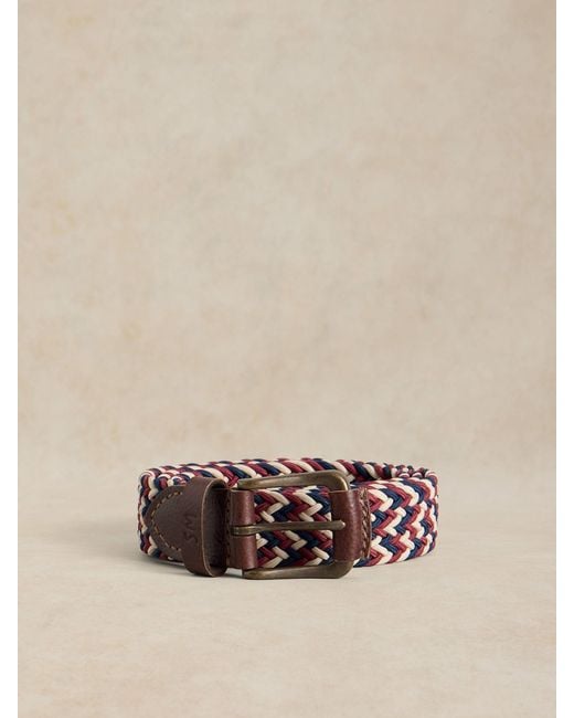 White Stuff Natural Woven Elasticated Belt for men