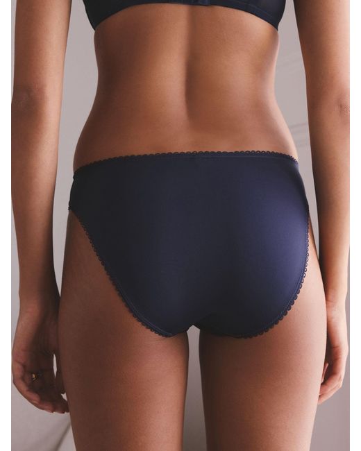 Next Blue Embroidered Knickers 2 Pack