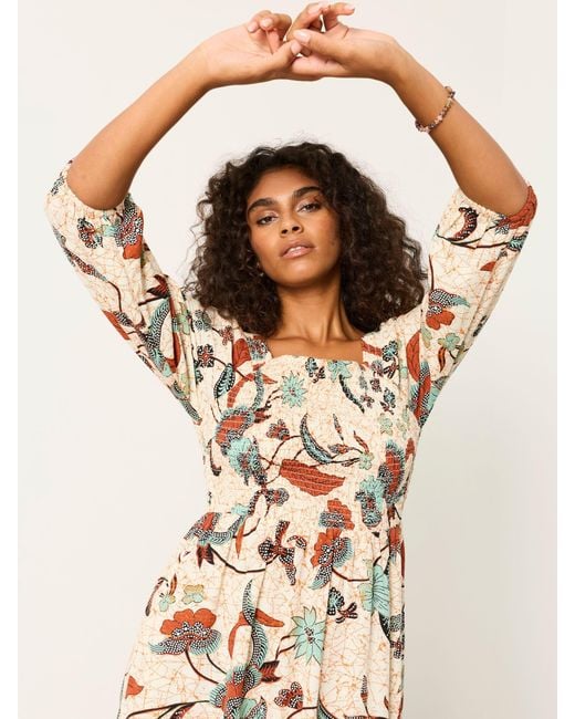 FatFace Natural Fatface Petite Midi Dress