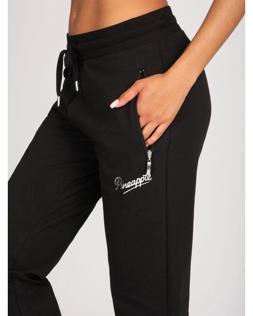 Pineapple Black Zip Pocket Flare Trousers