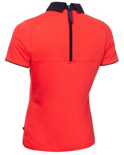 Calvin Klein Red Brooke Short Sleeve Polo