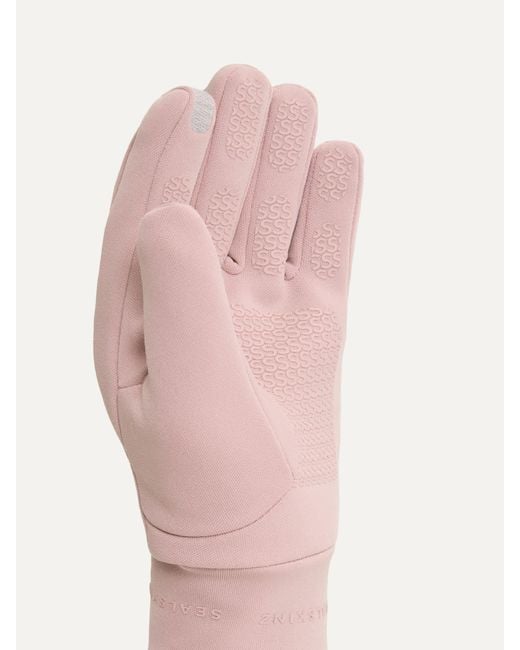SealSkinz Pink Acle Waterproof Soft Shell Gloves for men