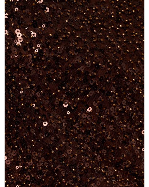 Adrianna Papell Brown By Mini Sequin Dress