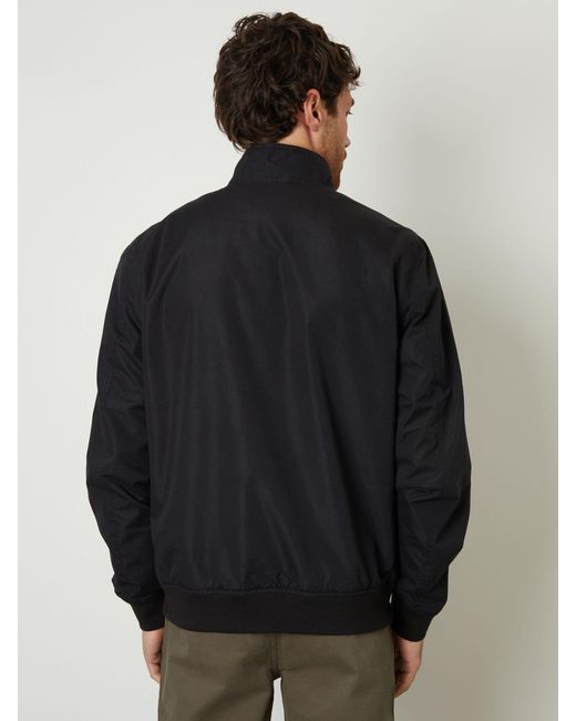 Threadbare Blue Zip Up Harrington Jacket for men