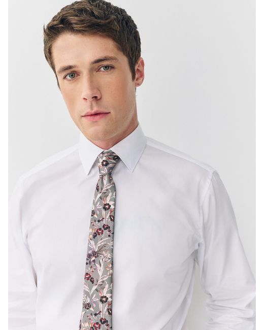 Next Multicolor Slim Fit Occasion Shirt And Tie Set for men