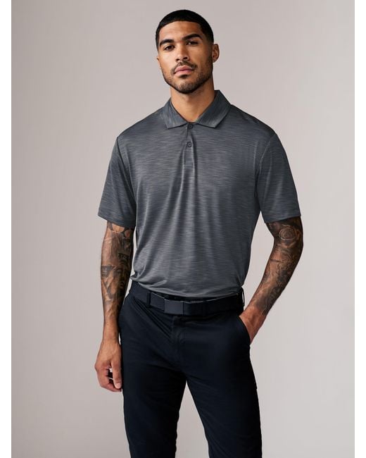 Next Gray Active Golf Mesh Training Polo Shirt for men