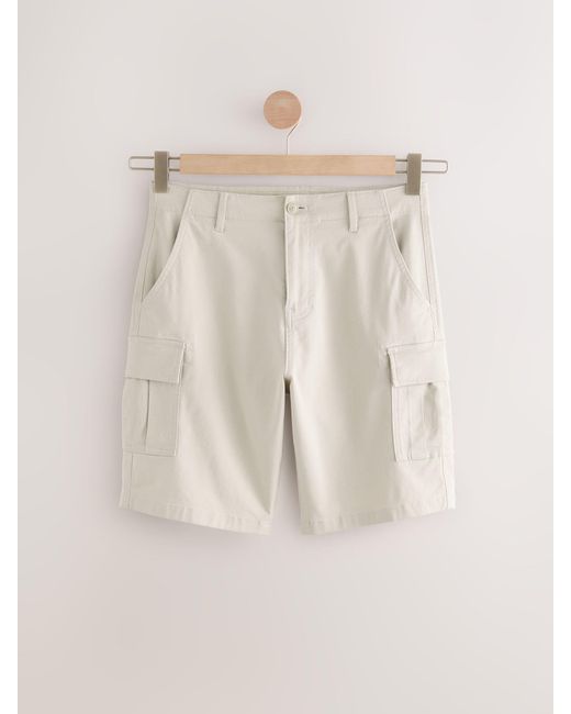 Next Natural Stretch Cargo Shorts for men