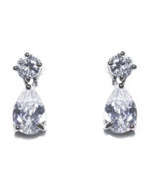 Ivory & Co. Metallic Imperial Classic Crystal Teardrop Earrings