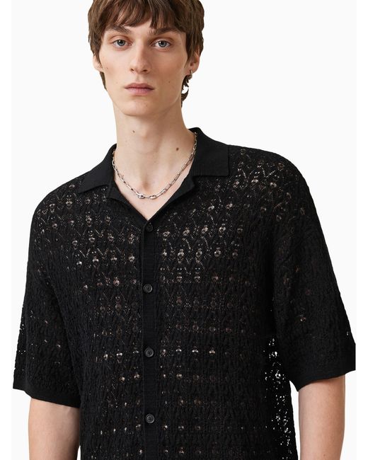 AllSaints Black Allsaints Loire Cardigan for men