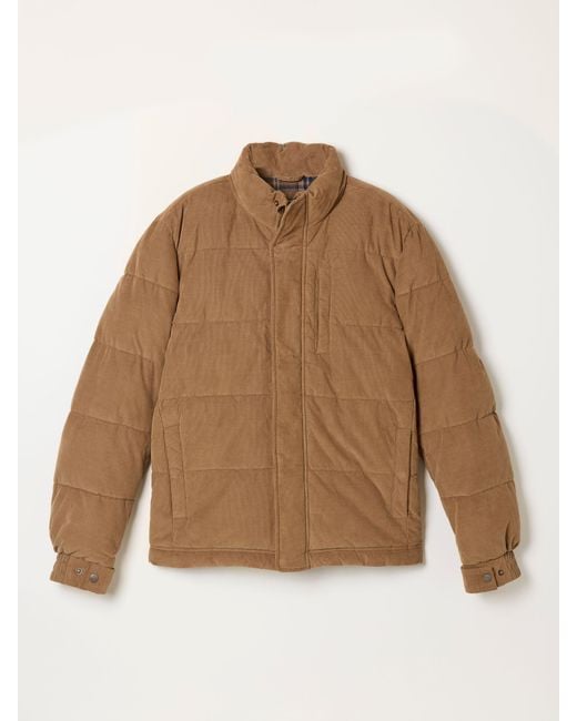 FatFace Brown Fatface Stone Cord Padded Jacket for men