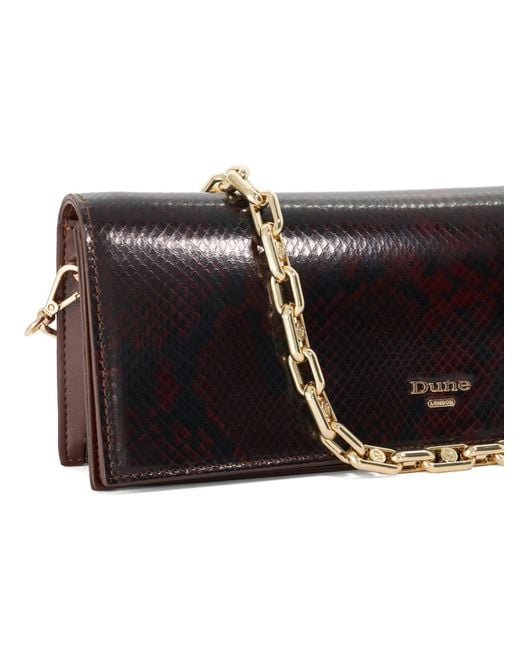 Dune White Bemuse Clutch Bag