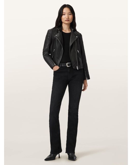 AllSaints Black Allsaints Raul Biker Jacket