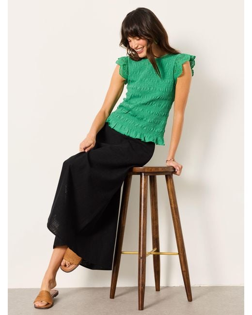 FatFace Green Fatface Skye Midi Skirt