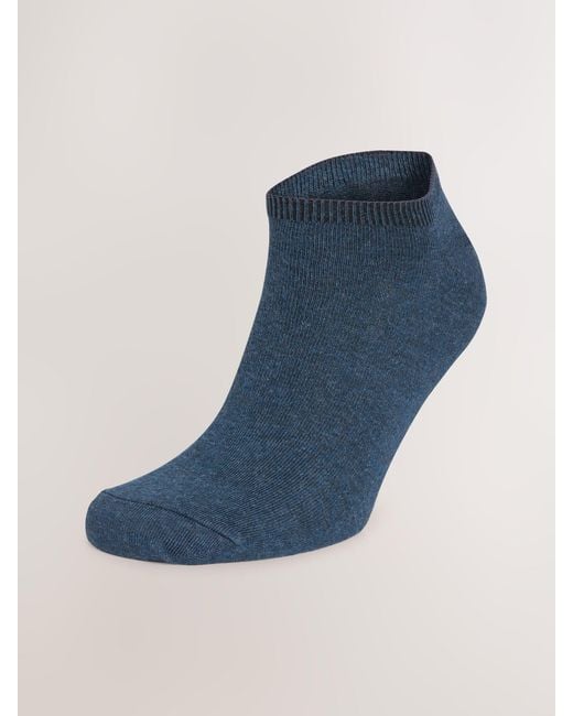 Next Blue Trainer Socks 6 Pack for men