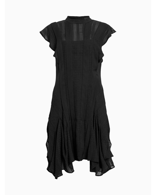 AllSaints Black Allsaints Fleur Texture Dresseu 40 (Uk 12)