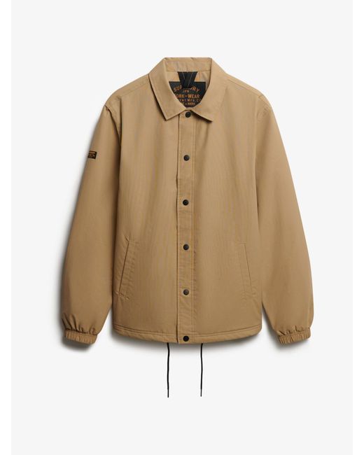 Superdry Natural Nylon Coach Jacket for men