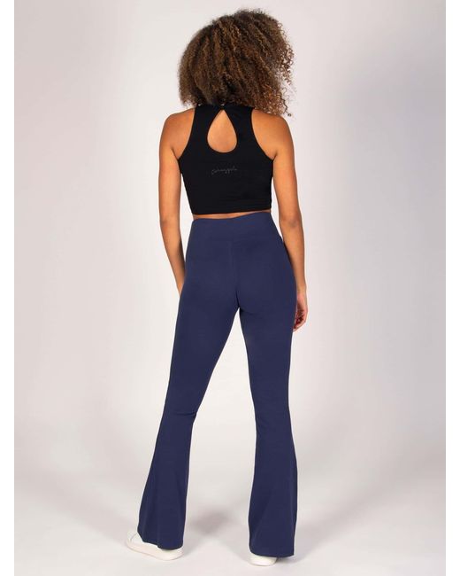 Pineapple Blue Flare Jersey Trousers