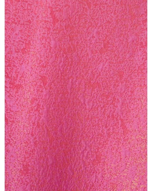 Adrianna Papell Pink Textured Jacquard Dress