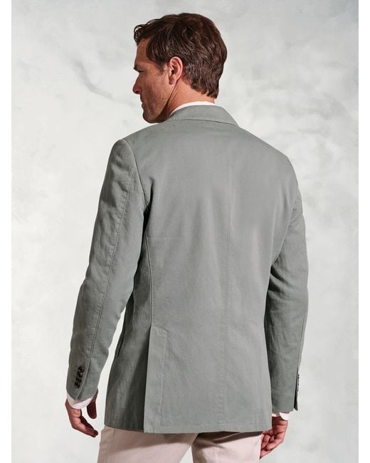 Brook Taverner Gray Garment Washed Jacket for men
