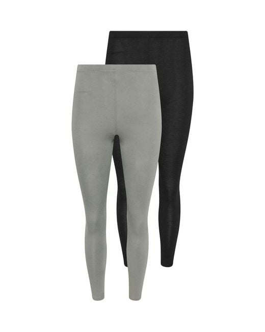 PixieGirl Petite Gray Pixiegirl Petite Leggings 2 Pack