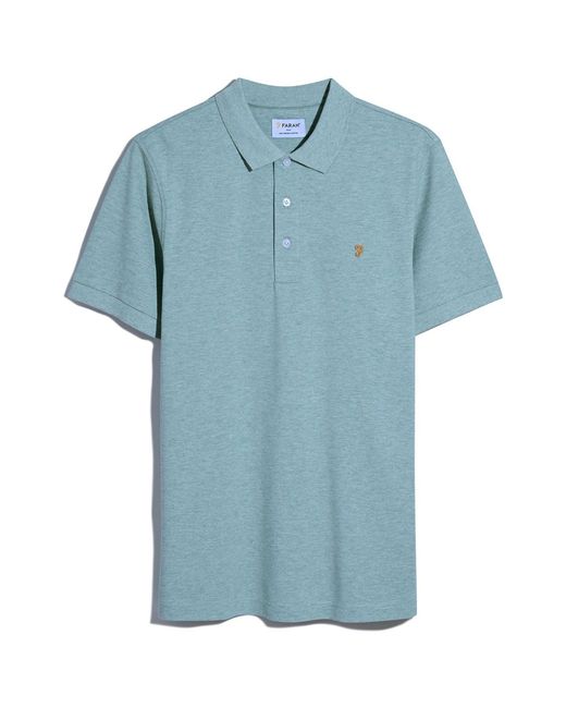 Farah Blue Blanes Polo Shirt for men