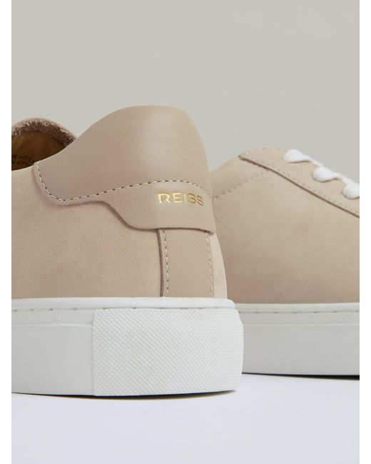 Reiss Multicolor Finley-Leather Low-Top Trainers for men