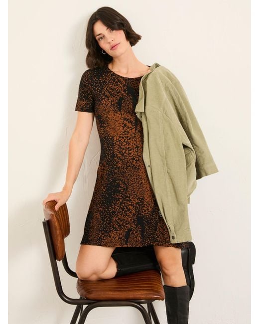 FatFace Brown Fatface Simone Jersey Midi Dress