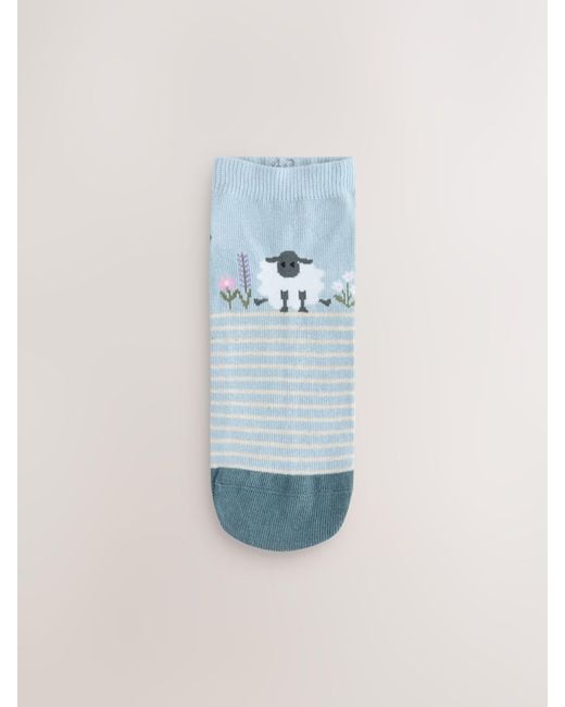 Next Green Trainer Socks 4 Pack