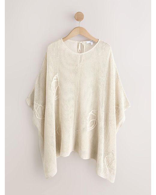 Next Natural Shell Pattern Overhead Poncho