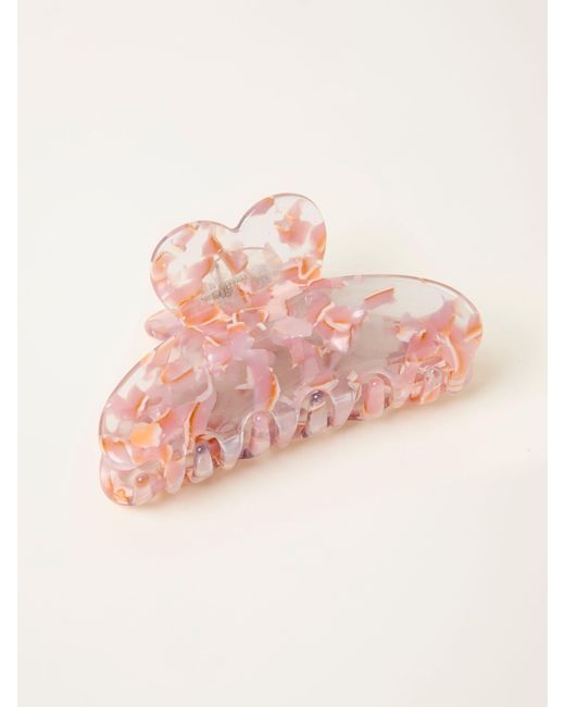 FatFace Pink Fatface Heart Claw Clip