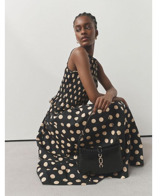 Next Black Structured Shoulder Bag