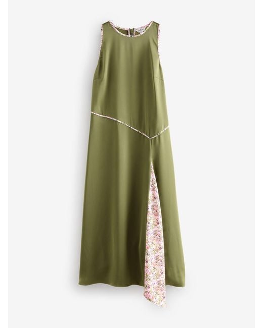 cath kidston green dress Sleeveless Satin A Line in Balmain
