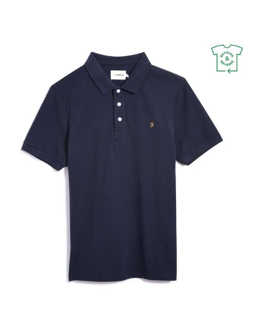 Farah Blue Blanes Polo Shirt for men