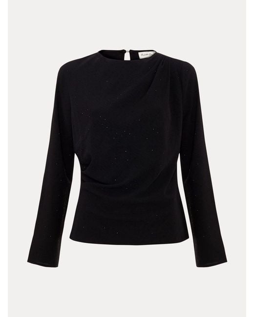 Phase Eight Black Phase Eight Noa Drape Top
