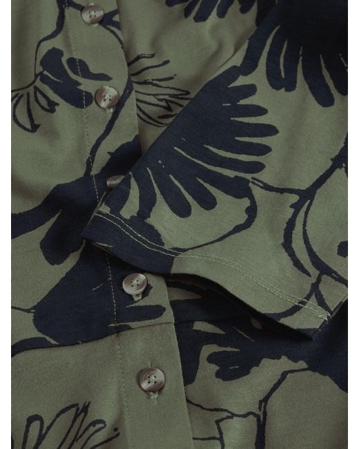 White Stuff Green Rua Jersey Shirt Dress