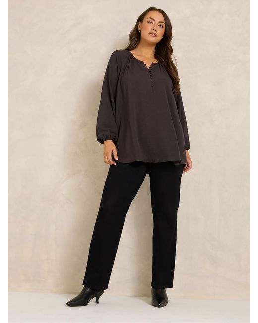 Evans Black Airflow Boho Top