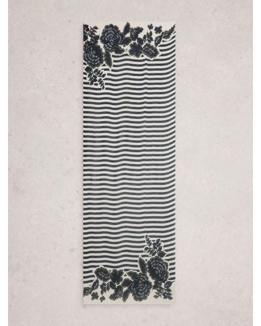 White Stuff White Printed Scarf
