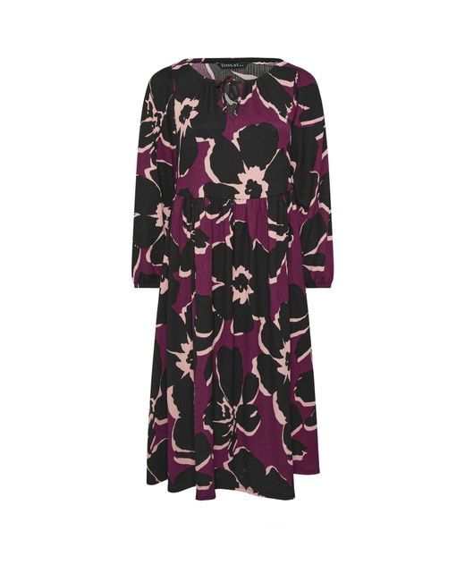 Evans White Large Floral Boho Dress