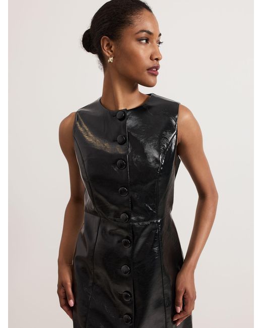 Phase Eight Black Theodora Pinafore Dress