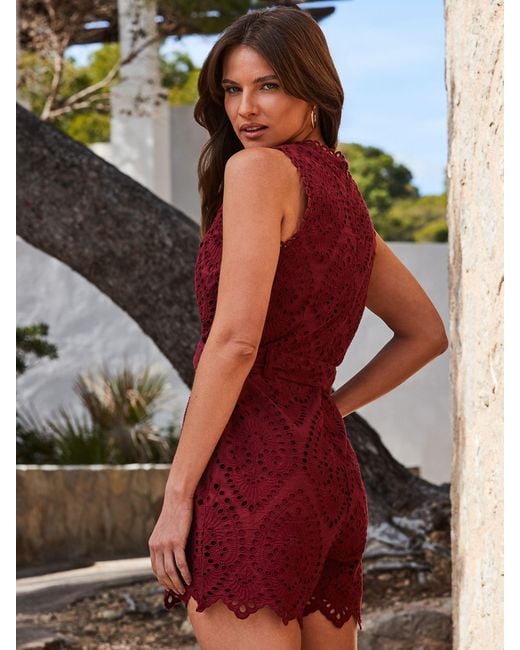 Sosandar Red Petite Petite Contrast Trim Kimono Sleeve Dress