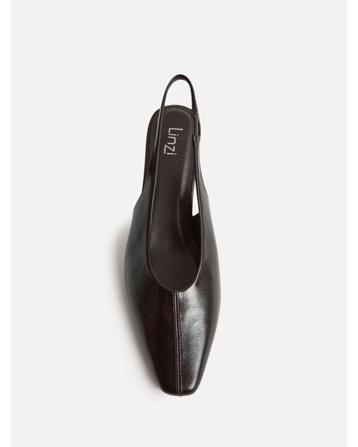 Linzi Brown Method Square Toe Slingback Court Heels
