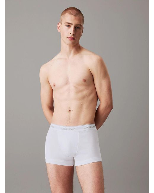 Calvin Klein Multicolor 3 Pack Trunks Cotton Classics for men
