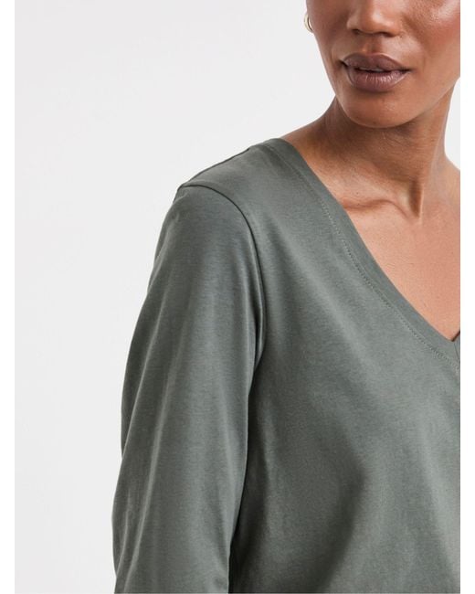 JD Williams Black 3 Pack V-Neck Long Sleeve Tops